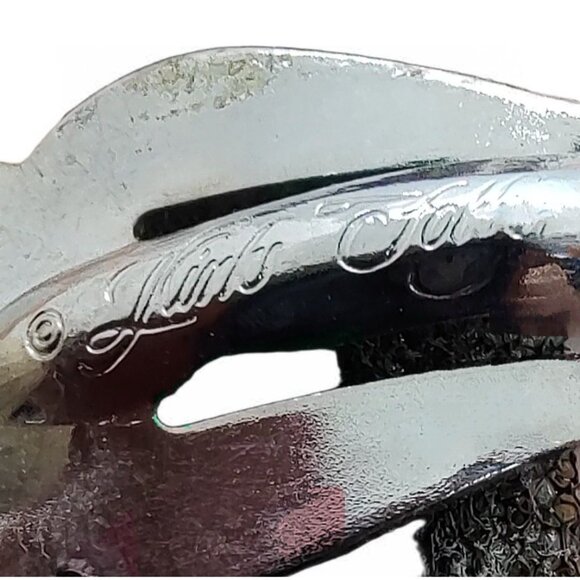 Kirks Folly Rhinestone Clip-On Earrings Silver Tone, Vintage - Picture 9 of 10